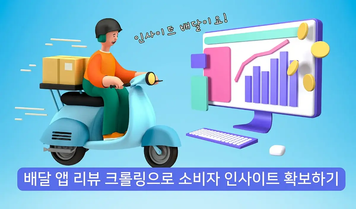 Obtain consumer insights through crawling delivery app reviews.